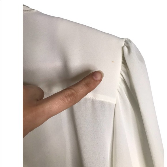 Vintage Dana Alexander | White Lace Detail Button Down Blouse - Picture 8 of 8